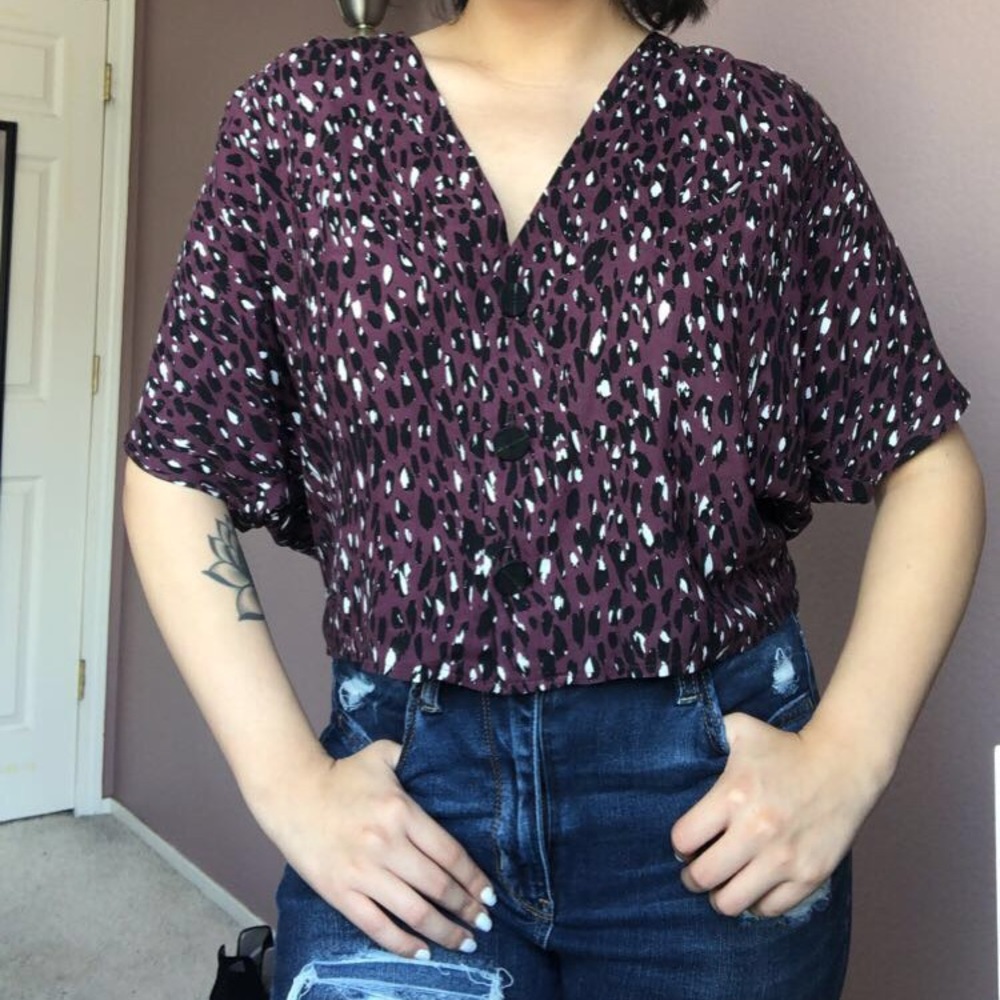 TopShop cropped shirt.